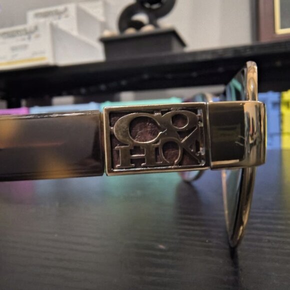 Coach Green Pilot Sunglasses Gold Tortoise 9005/13 58 13 135 3N - Picture 7 of 9